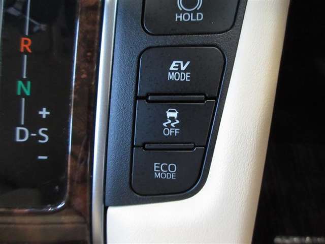 モーター走行のEVモード、燃費改善のECOモード、状況に合わせた選択が可能です。