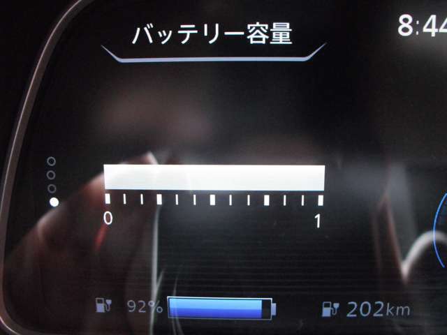 現在バッテリーは12セグを表示しております。