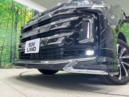 【モデリスタエアロ】人気のモデリスタエアロを装着！クルマの外観がよりスタイリッシュになり、街中で存在感あふれる1台に♪将来買い替える時にもリセールに影響しやすく、価値ある人気の装備です！