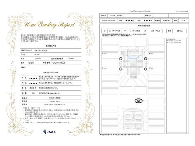 ★☆★当車両は中立な第三者機関（JAAA）の検査をクリアした高品質車両です★☆★