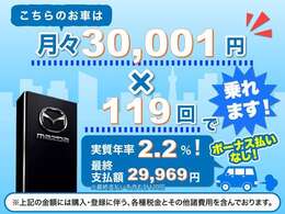 新車限定の特別低金利2.2％を取り扱い！ライフステージに合わせた繰り上げ返済も可能なプランです。お気軽にお問合せください！