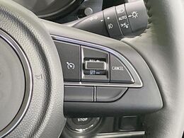 【クルーズコントロール】高速道路もラクラク走行。アクセルを離しても一定速度で走行ができ、長距離運転時の負担を軽減！加速・減速も簡単なスイッチ操作で調整できます。