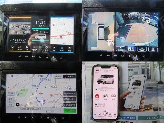 スズキコネクト対応　メーカーオプション9インチスマホ連携メモリーナビ・フルセグTV・全方位モニター☆アップルカープレイ☆Bluetooth接続☆USB入力端子☆豪華オプション装着車です♪