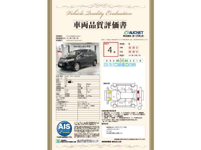 第3者機関によって車両状態証明書を発行しておりますので、状態の確認含めて安心、信頼、満足にお答えします。