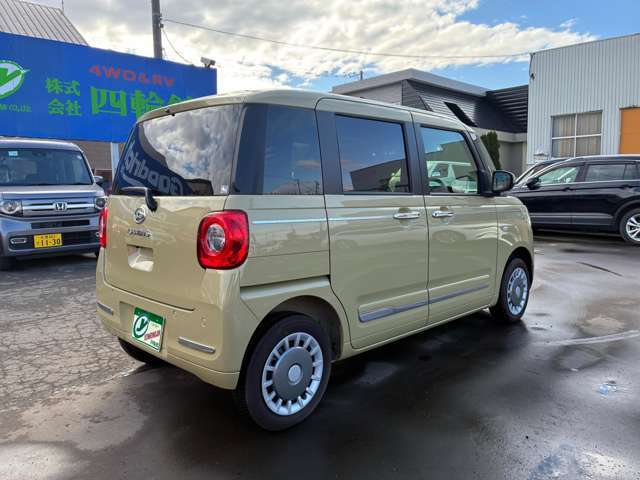 乗り降りラクラク、両側電動スライドドア！令和5年式ムーブキャンバスが入庫しました！衝突被害軽減ブレーキ搭載で安全なドライブを支援します！