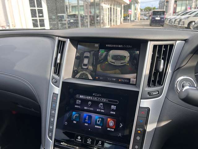 上空から見下ろしたような表示で車両感覚のつかみやすい『アラウンドビューモニター』に移動物検知警報（MOD）があり更に安心です。