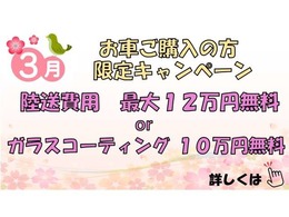 今月限定のキャンペーンになります★★詳しくはお問合せくださいませ！