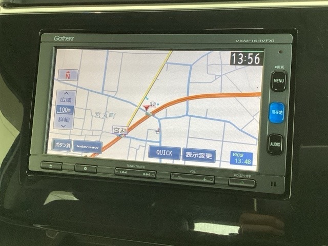 ギャザズナビ搭載です。知らない道も安心ですね！