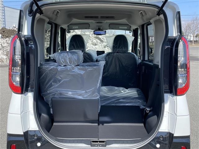 乗せる人数、荷物によってシートをアレンジすれば、ダンボールなどの大きい荷物や、釣り具などの長尺物も載せられそうですね！