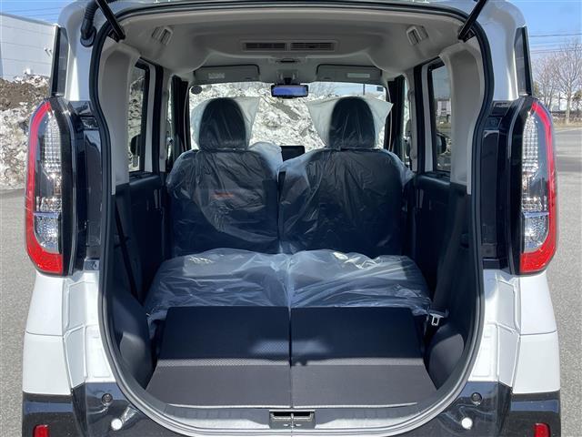 乗せる人数、荷物によってシートをアレンジすれば、ダンボールなどの大きい荷物や、釣り具などの長尺物も載せられそうですね！