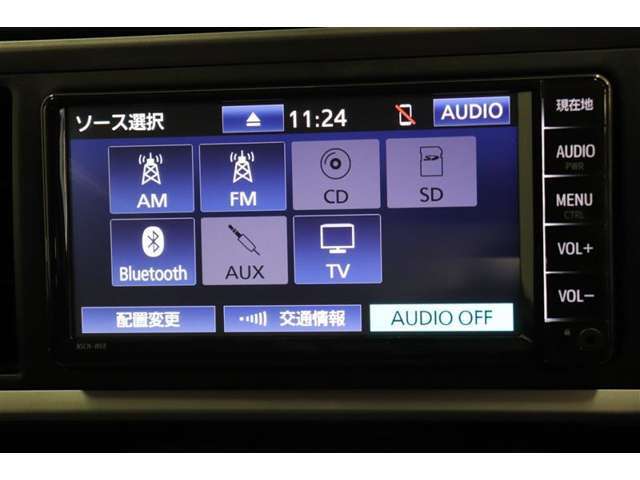 CD・SDオーディオ・Bluetoothオーディオ再生可能♪ワンセグTV視聴可能