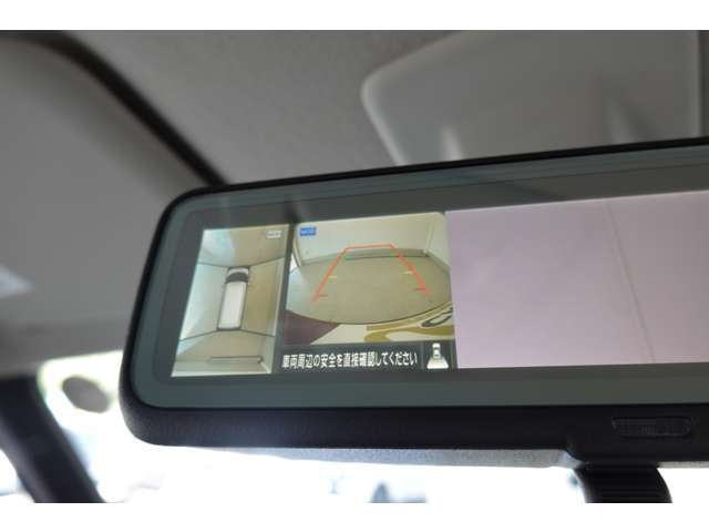 安心・安全のバックカメラを装着！バックミラー表示タイプです。