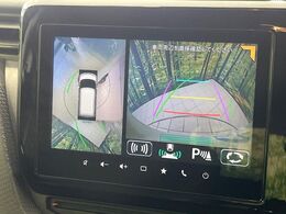 【全方位モニター用カメラ】専用のカメラにより、上から見下ろしたような視点で360度クルマの周囲を確認することができます☆死角部分も確認しやすく、狭い場所での切り返しや駐車もスムーズに行えます。