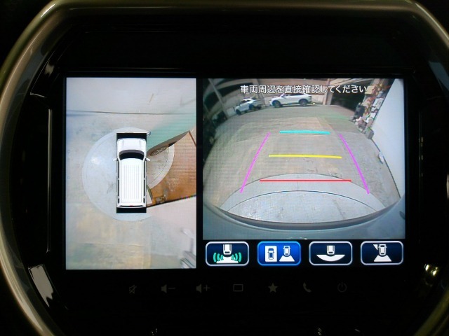 マルチビューカメラシステム！前後左右にカメラがついているのでとっても安心ですね♪