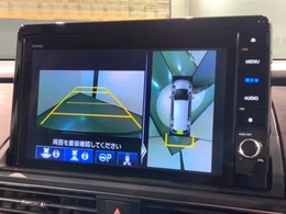 全方位モニターがついています！　車の周囲を360°安全確認できるので、普段の駐車はもちろんの事、縦列駐車や幅寄せの際にも活躍してくれますよ。