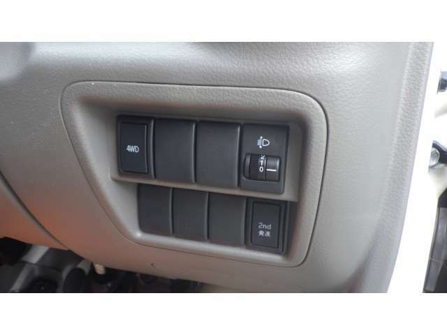 4WDの切り替えはボタン一つでできます。
