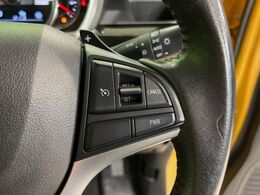 【クルーズコントロール】高速道路もラクラク走行。アクセルを離しても一定速度で走行ができ、長距離運転時の負担を軽減！加速・減速も簡単なスイッチ操作で調整できます。