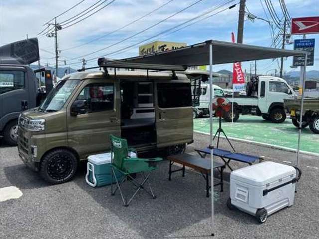 サイドオーニング（バン用）！！軽キャンピング車にも超マッチ！！キャンプ・車中泊などに！！