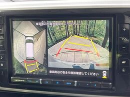 【パノラマモニター】専用のカメラにより、上から見下ろしたような視点で360度クルマの周囲を確認することができます☆死角部分も確認しやすく、狭い場所での切り返しや駐車もスムーズに行えます。