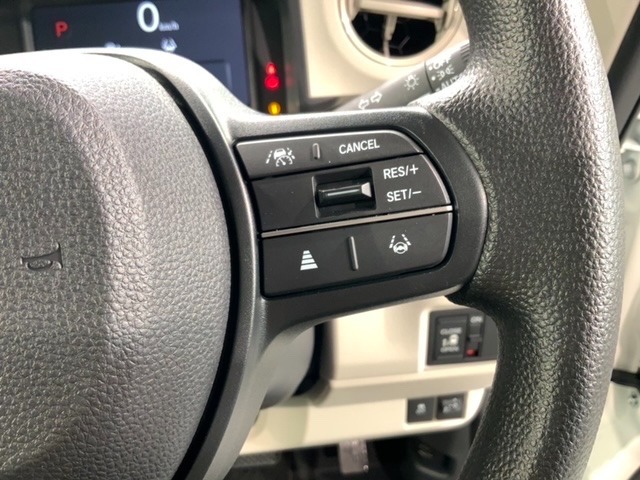 クルーズコントロールを装備しています。高速道路などで一定の速度で走ってくれるので運転が楽ですよ！速度を設定できますので、スピードの出しすぎにも注意できます。