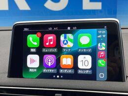 ●Apple　Car　Play：スマホとの有線接続で、ナビ・オーディオ再生などスマホのアプリ機能が画面でも使える便利機能です！