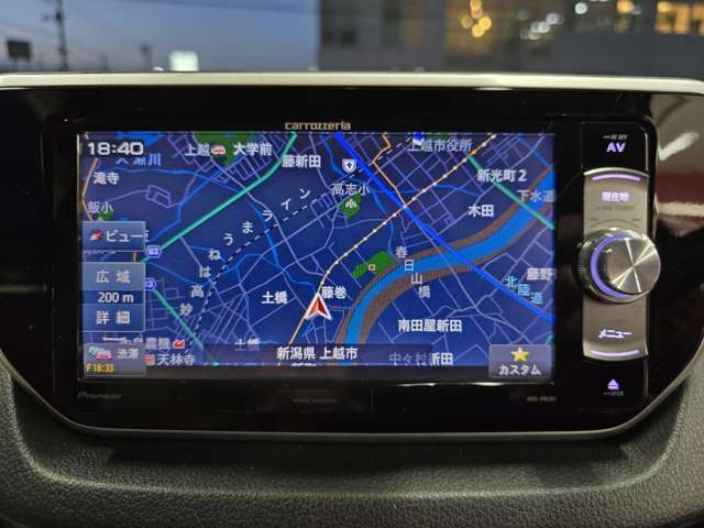 社外メモリーナビ付きです。