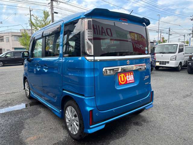 リヤ左斜めからの画像です。納車前点検や整備はしっかりとさせていただきます。