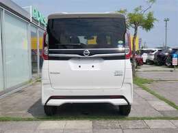 真後ろから見た状態です。