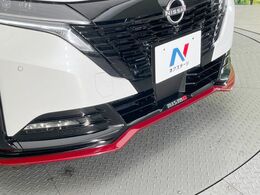 【NISMOエアロ】人気のNISMOエアロを装備！クルマの外観がよりスタイリッシュになり、街中で存在感あふれる1台に♪将来買い替える時にもリセールに影響しやすく、価値ある人気の装備です！