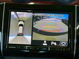 【アラウンドビューモニター】 クルマを上空から見下ろしているかのように、直感的に周囲の状況を把握できます。