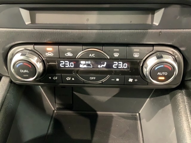 左右独立エアコンなので左右で温度を変えられます。同乗者の方も快適ですね。