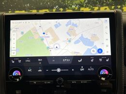 【14インチディスプレイオーディオ】画面内にオーディオ操作はもちろん、空調の調整機能なども盛り込んだ多機能なディスプレイオーディオです！スマートフォン連携はもちろん、車載ナビもお使いいただけます♪