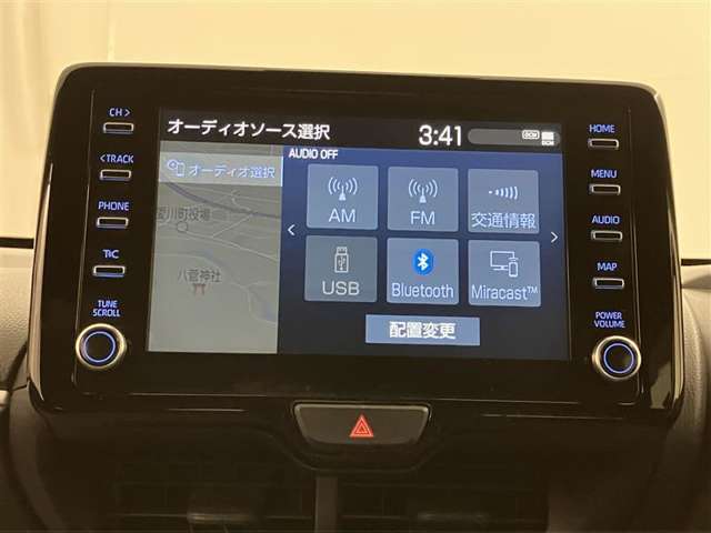 Bluetooth接続可能なナビゲーションになります。ハンズフリーも搭載されています。