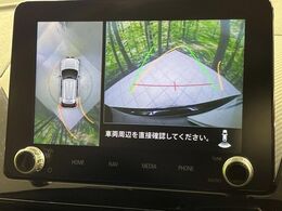 【マルチアラウンドモニター】専用のカメラにより、上から見下ろしたような視点で360度クルマの周囲を確認することができます☆死角部分も確認しやすく、狭い場所での切り返しや駐車もスムーズに行えます。