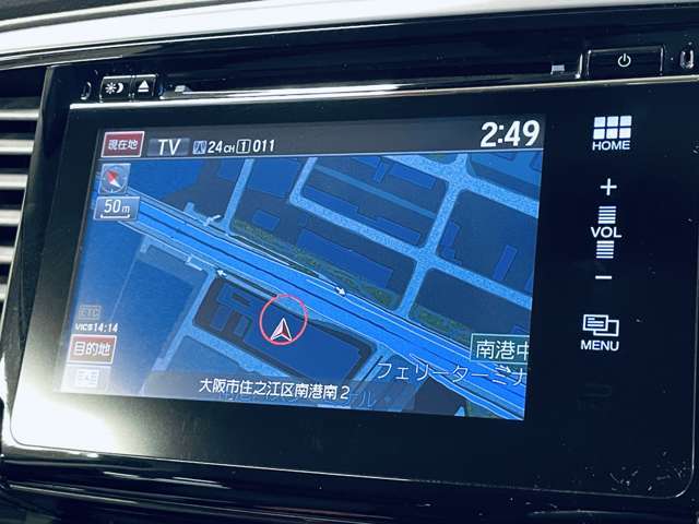 「フルセグナビ」　ナビ付きで知らない土地のドライブも安心！CD、DVD、TVも楽しめます♪