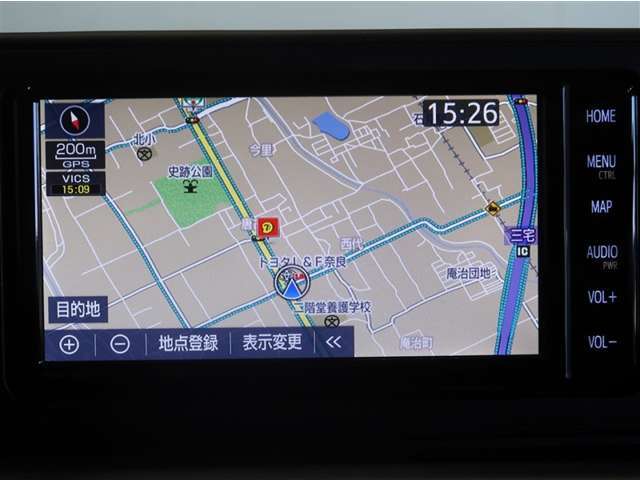 ナビゲーションを装備。タッチパネル式で使い易く、お出かけも楽々です♪