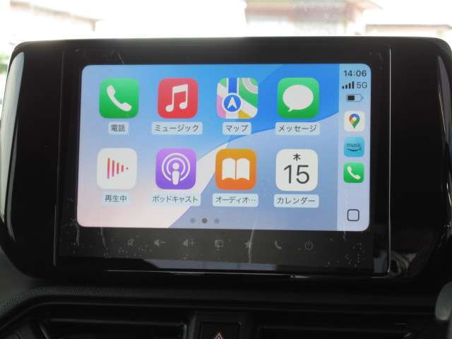 スズキコネクト対応ディスプレイオーディオ、Apple　CarPlay、AA対応☆無料保証付き販売車です！　☆全国どこへでも！　陸送可能（有料）ですので、県外の方も是非ご相談ください！