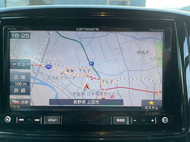 便利なカーナビ付き
