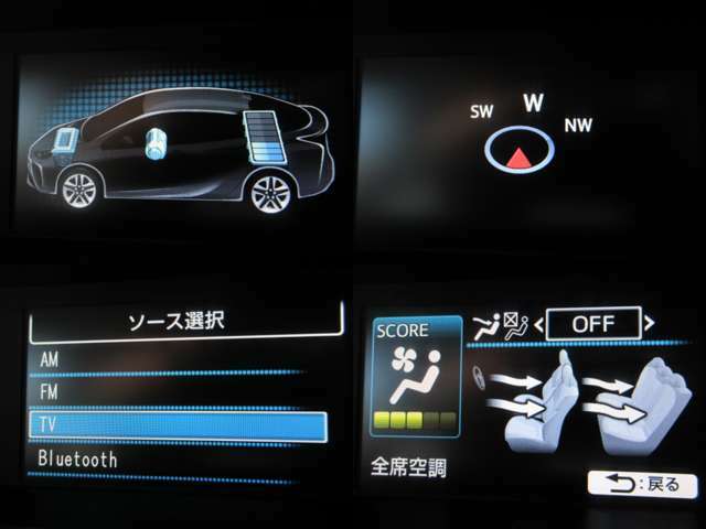 スピードメーター内にて、車両状態確認・各種設定が可能です♪