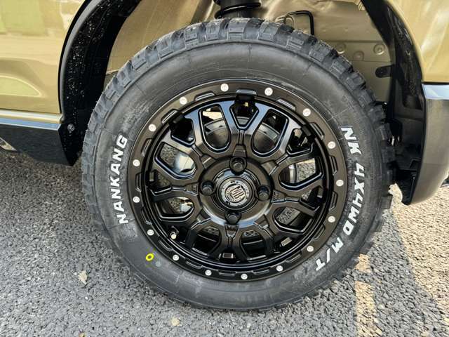 MUD　BAHN　14インチアルミホイール　ナンカンFT-9　マッドタイヤ