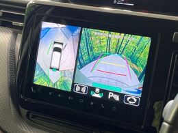 【全方位モニター用カメラ】専用のカメラにより、上から見下ろしたような視点で360度クルマの周囲を確認することができます☆死角部分も確認しやすく、狭い場所での切り返しや駐車もスムーズに行えます。