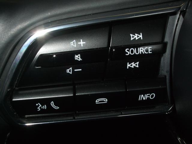 ステアリングイッチ。左手は主にオーディオの操作を。