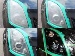 当店ご自慢のヘッドライト施工コーティング処理済みです♪クリアーで透明感がございます♪