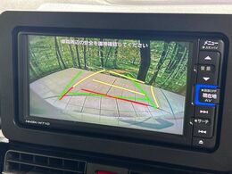 【バックカメラ】駐車時に後方がリアルタイム映像で確認できます。大型商業施設や立体駐車場での駐車時や、夜間のバック時に大活躍！運転スキルに関わらず、今や必須となった装備のひとつです！