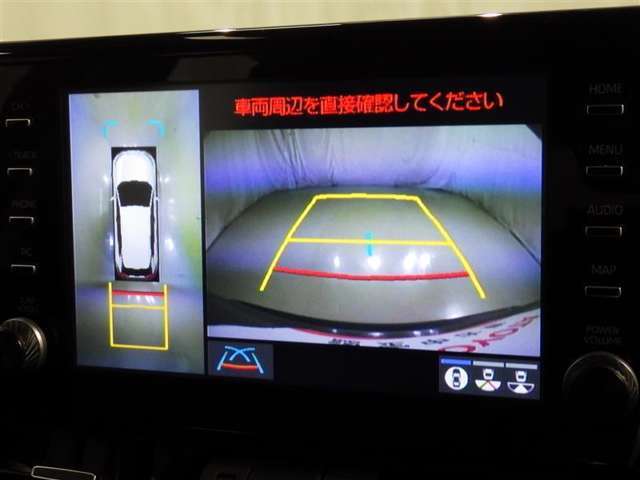 パノラミックビューモニターシステムが付いているので車の上から見た映像が確認できますよ。