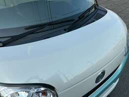 ボンネット：雹害跡