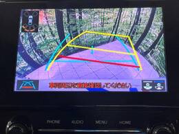 【バックカメラ】駐車時に後方がリアルタイム映像で確認できます。大型商業施設や立体駐車場での駐車時や、夜間のバック時に大活躍！運転スキルに関わらず、今や必須となった装備のひとつです！