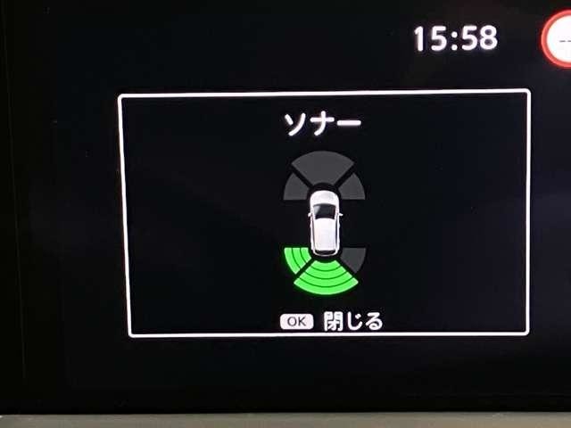 障害物を感知し知らせてくれるので安心です♪