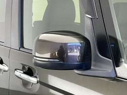 【ドアミラー】大きくて見やすいので、後方を見るときも安心です！