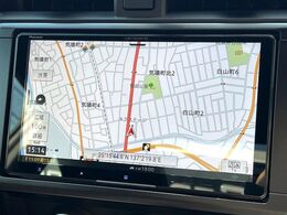 【ナビゲーション】目的地までしっかり案内してくれる使いやすいナビ。Bluetooth接続すればお持ちのスマホやMP3プレイヤーの音楽を再生可能！毎日の運転がさらに楽しくなります！！